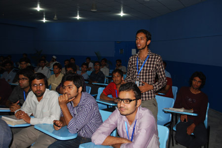 A student asks a question regarding IT career prospects